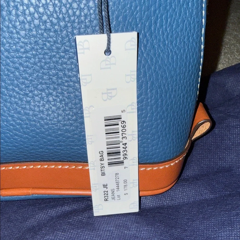 Dooney & Bourke blue and Tan handbag